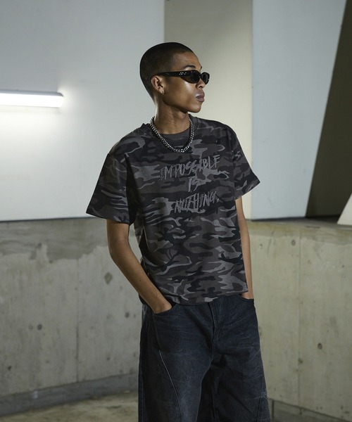 ANDER HUNK（アンダーハンク）の「Camouflage Short T-shirt / カモフラージュショートTシャツ（Tシャツ/カットソー・メンズ・グレー/ブラウン・SMALL/MEDIUM/LARGE）」の17枚目の写真