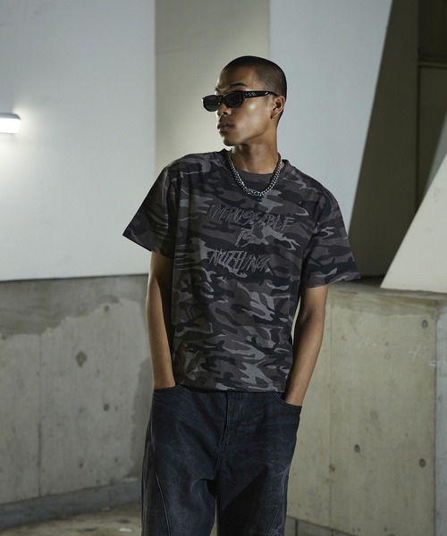 ANDER HUNK（アンダーハンク）の「Camouflage Short T-shirt / カモフラージュショートTシャツ（Tシャツ/カットソー・メンズ・グレー/ブラウン・SMALL/MEDIUM/LARGE）」の16枚目の写真