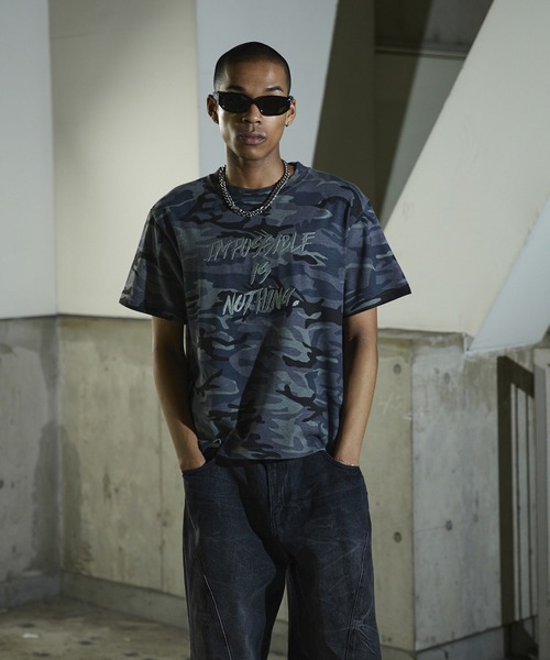 ANDER HUNK（アンダーハンク）の「Camouflage Short T-shirt / カモフラージュショートTシャツ（Tシャツ/カットソー・メンズ・グレー/ブラウン・SMALL/MEDIUM/LARGE）」の10枚目の写真
