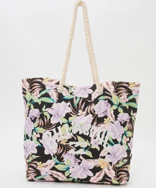 BILLABONG（ビラボン）の「【BILLABONG WOMENS/ビラボンウィメンズ】25SS ESSENTIAL BEACH BAGレディーストートバック/総柄ロゴコットンキャンバストートバッグ（トートバッグ・レディース・マルチ・FREE）」の3枚目の写真
