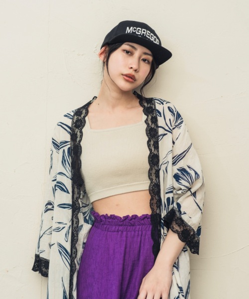 McGREGOR（マックレガー）の「McGREGOR 3D Embroidery Flat Cap（キャップ・レディース・グレー/ブラック・FREE）」の11枚目の写真