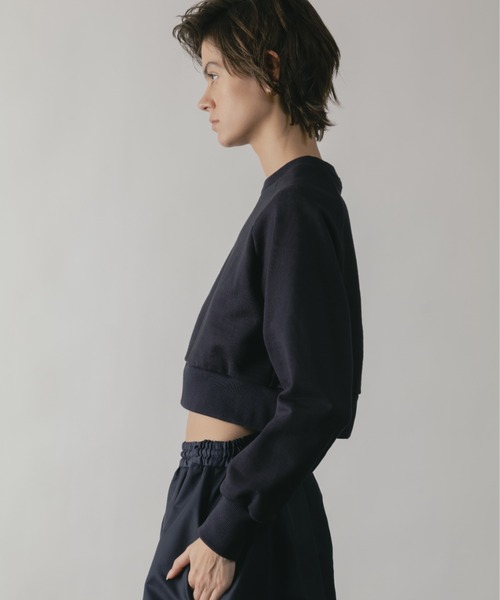 CINOH（チノ）の「HELENE SWEAT PULLOVER（Tシャツ/カットソー・レディース・ネイビー/ホワイト・38/36）」の10枚目の写真