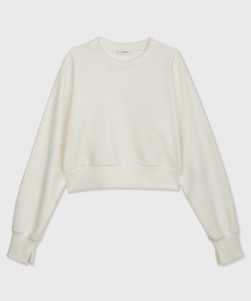CINOH（チノ）の「HELENE SWEAT PULLOVER（Tシャツ/カットソー・レディース・ネイビー/ホワイト・38/36）」の12枚目の写真