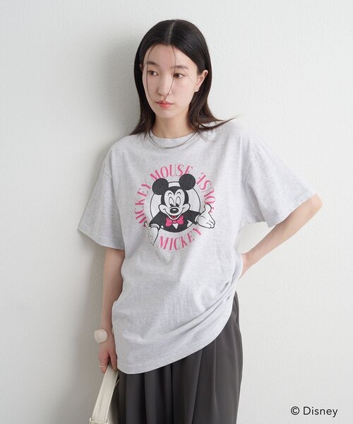 Omekashi(オメカシ)の「ミッキー/Tシャツ(Tシャツ/カットソー・レディース・グレー・FREE)」の10枚目の写真