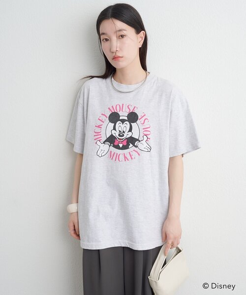 Omekashi(オメカシ)の「ミッキー/Tシャツ(Tシャツ/カットソー・レディース・グレー・FREE)」の9枚目の写真