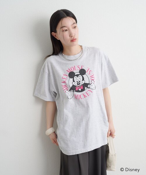 Omekashi(オメカシ)の「ミッキー/Tシャツ(Tシャツ/カットソー・レディース・グレー・FREE)」の8枚目の写真