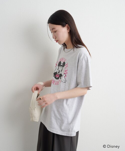 Omekashi(オメカシ)の「ミッキー/Tシャツ(Tシャツ/カットソー・レディース・グレー・FREE)」の6枚目の写真