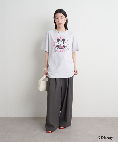 Omekashi(オメカシ)の「ミッキー/Tシャツ(Tシャツ/カットソー・レディース・グレー・FREE)」の3枚目の写真