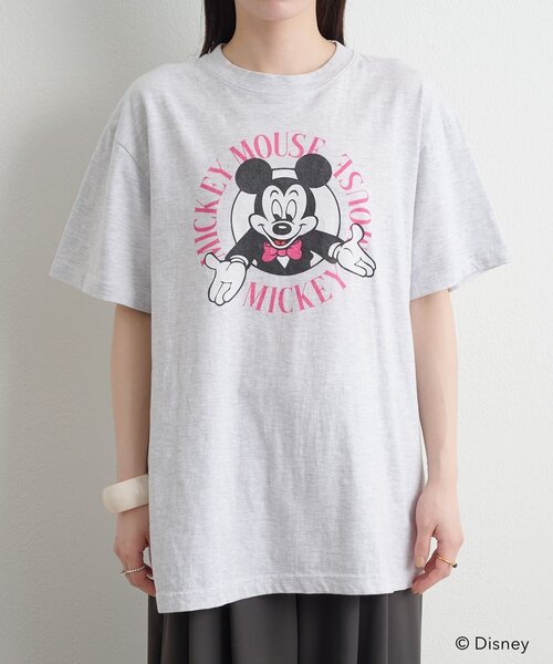 Omekashi(オメカシ)の「ミッキー/Tシャツ(Tシャツ/カットソー・レディース・グレー・FREE)」の17枚目の写真