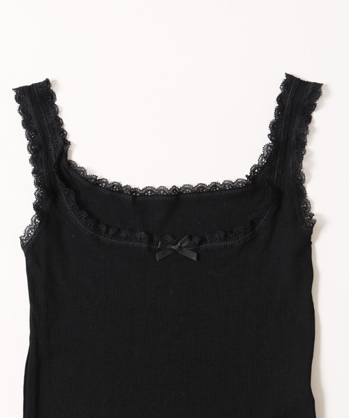 PHILLY(フィリー)の「【PHILLY】レースパイピングタンクトップ(タンクトップ・レディース・ホワイト/ブラック/グレー・FREE)」の16枚目の写真