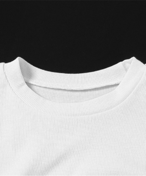 lilful(リルフル)の「ロゴチェーン付きコンパクトTシャツ(Tシャツ/カットソー・レディース・ホワイト/ブラック・M/S)」の13枚目の写真