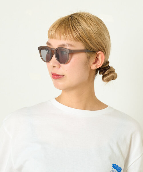 BIRTHDAY BAR（バースデイバー）の「ウエリントン型サングラス（サングラス・レディース・ベージュ/ダークブラウン・0）」の2枚目の写真