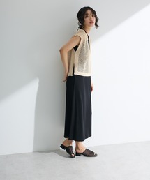 Green　Parks（グリーンパークス）の「SET2点ラメメッシュベスト+リブワンピース（ワンピース・キッズ）」