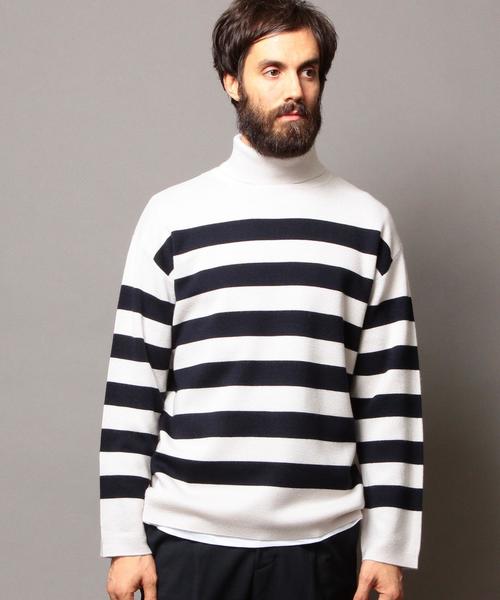 BEAUTY&YOUTH UNITED ARROWS（ビューティーアンドユースユナイテッドアローズ）の「BY ミラノリブ タートルネックニット◆（ニット/セーター・メンズ・ブラック/ライトグレー/その他1・SMALL/MEDIUM/LARGE/X-LARGE）」の3枚目の写真