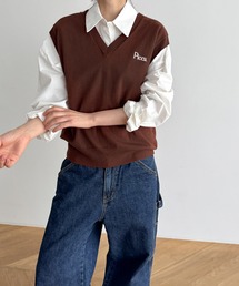 ※値下げ不可 CANAL JEAN キャナルジーン キルティング刺繍ベスト 2025年最新】CANAL JEAN ダウンベスト・キルティングベストの