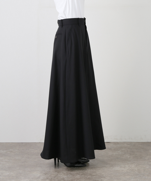 セール】【INSCRIRE /アンスクリア】Wool Maxi Skirt：スカート