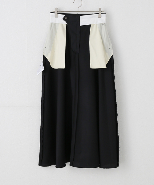 INSCRIRE カバースカート　アンスクリア INSCRIRE /アンスクリア】Print Skirt：スカート（ロング