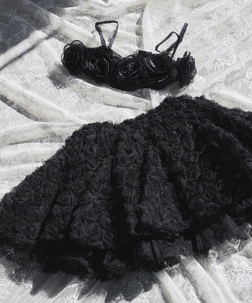 PAIN（ペイン）の「オーガンジーローズビスチェ（Tシャツ/カットソー・レディース・ピンク/ホワイト/ブラック・FREE）」の10枚目の写真