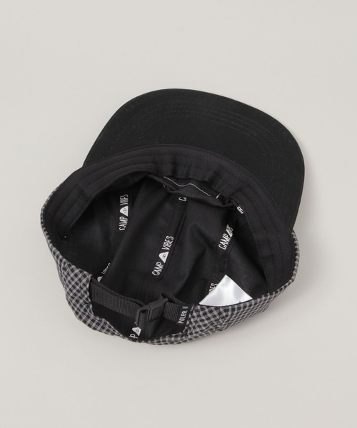 POLeR（ポーラー）の「【POLeR/ポーラー】ミニチェック柄/5パネルジェットキャップ（キャップ・メンズ・ダークグレー/キャメル・FREE）」の10枚目の写真