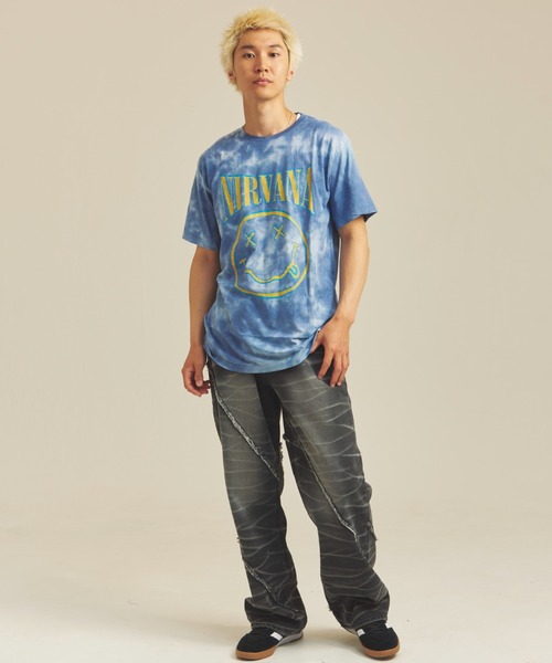 JACKROSE（ジャックローズ）の「JE-SELECT-ナナメ切替・ブラスト加工/デニムパンツ（デニムパンツ・メンズ・ブラック系/インディゴブルー・S/M/L）」の14枚目の写真