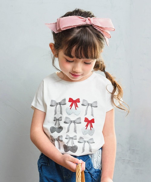 Rora（ローラ）の「チェリーポップ T（Tシャツ/カットソー・キッズ・チャコールグレー/レッド・110cm/120cm/130cm/140cm/150cm）」の20枚目の写真
