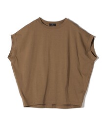 SHIPS Primary Navy Label:サイロ プレミアム フレンチ スリーブ TEE