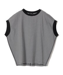 SHIPS Primary Navy Label:サイロ プレミアム フレンチ スリーブ TEE