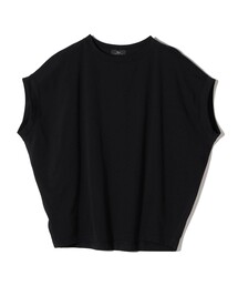SHIPS Primary Navy Label:サイロ プレミアム フレンチ スリーブ TEE