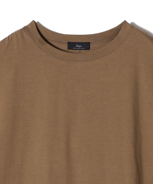 tシャツ SHIPS Primary Navy Label:サイロ プレミアム フレンチ スリーブ TEE レディース SHIPS Primary Navy Label:サイロ プレミアム フレンチ スリーブ