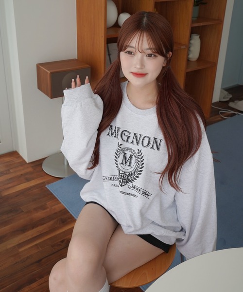 mignon(ミニョン)の「【Mignon/ミニョン】original print sweat / プリントスウェット(スウェット・レディース・ホワイト系・FREE)」の9枚目の写真