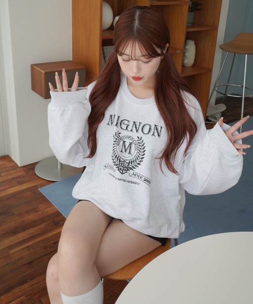 mignon(ミニョン)の「【Mignon/ミニョン】original print sweat / プリントスウェット(スウェット・レディース・ホワイト系・FREE)」の10枚目の写真