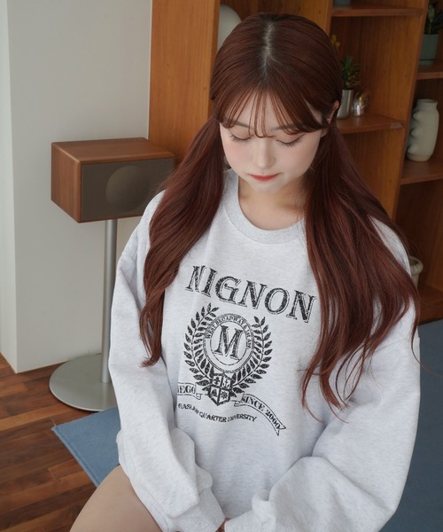 mignon(ミニョン)の「【Mignon/ミニョン】original print sweat / プリントスウェット(スウェット・レディース・ホワイト系・FREE)」の7枚目の写真