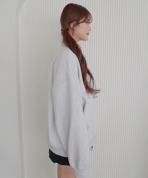 mignon(ミニョン)の「【Mignon/ミニョン】original print sweat / プリントスウェット(スウェット・レディース・ホワイト系・FREE)」の4枚目の写真