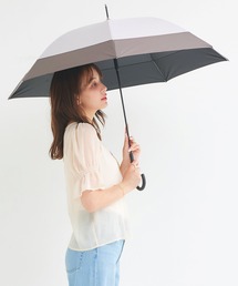 macocca（マコッカ）の「完全遮光 UVカット率100% 晴雨兼用 軽量スリム ジャンプ傘 makez. マケズ 2色切替 親骨58cm（長傘）」