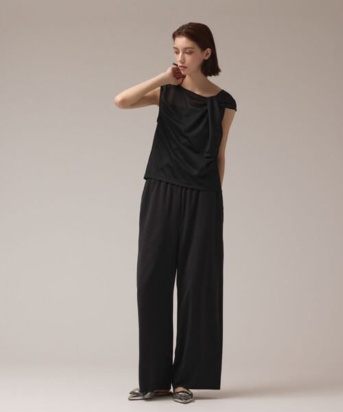 GRACE CONTINENTAL(グレースコンチネンタル)の「サテンワイドパンツ(その他パンツ・レディース・ブラック/ライトグリーン・38/36)」の21枚目の写真