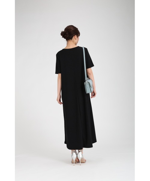 fifth（フィフス）の「【汗ジミ防止】リブワンピース（ワンピース・レディース・ブラック/グレイッシュベージュ・XS/M）」の7枚目の写真