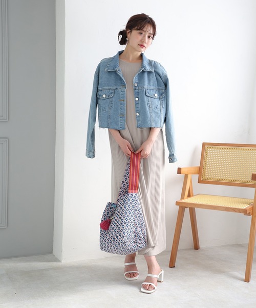 fifth（フィフス）の「【汗ジミ防止】リブワンピース（ワンピース・レディース・ブラック/グレイッシュベージュ・XS/M）」の11枚目の写真