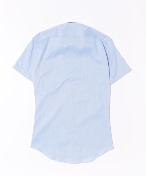 TOKYO SHIRTS(トウキョウシャツ)の「形態安定ノンアイロン ボタンダウン 半袖ビジネスワイシャツ(ビジネスシャツ・メンズ・ブルー・首回り39cm/首回り41cm/首回り42cm/首回り43cm/首回り37cm)」の2枚目の写真