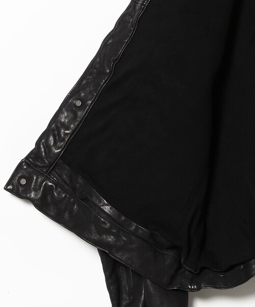 BEAMS（ビームス）の「ワイドショートフィット シープレザー ジャケット（ブルゾン・メンズ・ブラック/ダークブラウン・S/M/L/XL）」の8枚目の写真