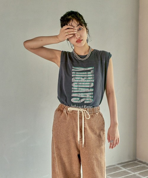 セール】USED加工ノースリーブ 574902（Tシャツ/カットソー）｜LEPSIM