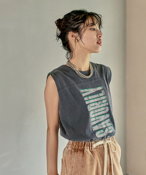 セール】USED加工ノースリーブ 574902（Tシャツ/カットソー）｜LEPSIM