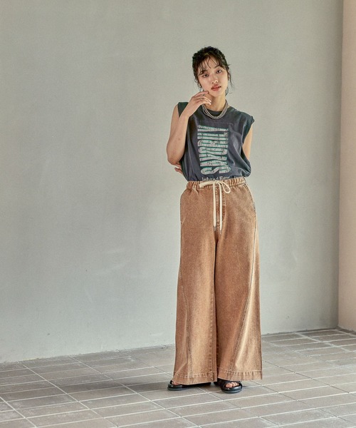 セール】USED加工ノースリーブ 574902（Tシャツ/カットソー）｜LEPSIM