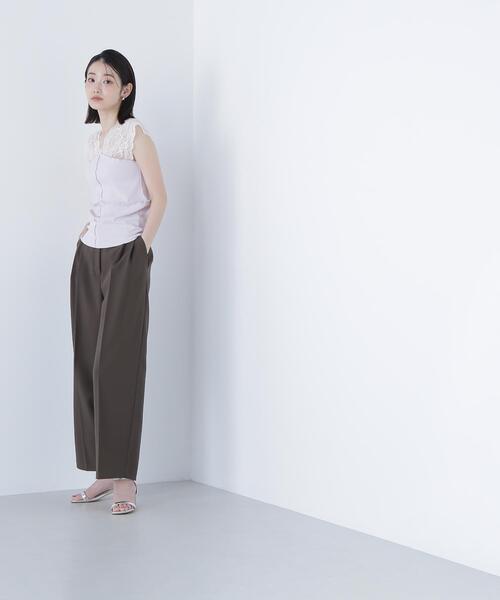 NATURAL BEAUTY BASIC(ナチュラルビューティーベーシック)の「◇【BLANC】パッチワークリブカットソー(Tシャツ/カットソー・レディース・オフホワイト/ラベンダー・FREE)」の18枚目の写真