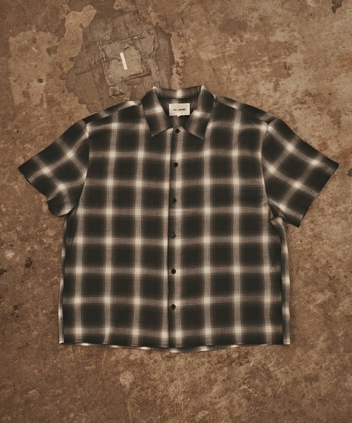 ALL RUNS(オールランズ)の「USED ライクチェックS/Sシャツ(シャツ/ブラウス・メンズ・オレンジ/ネイビー/ブラック/ホワイト・L/M)」の10枚目の写真