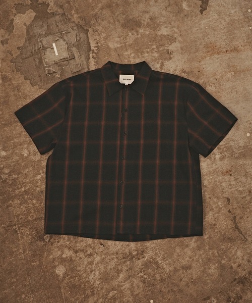 ALL RUNS(オールランズ)の「USED ライクチェックS/Sシャツ(シャツ/ブラウス・メンズ・オレンジ/ネイビー/ブラック/ホワイト・L/M)」の15枚目の写真