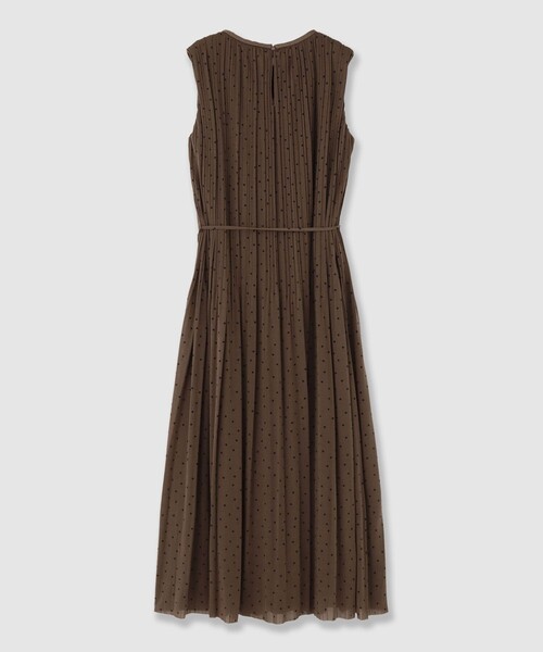 ソフトジャージドットプリーツワンピース（ワンピース）｜ANAYI