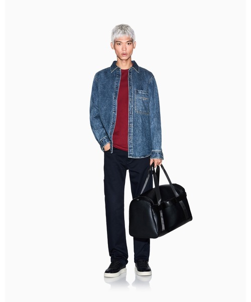 ARMANI EXCHANGE（アルマーニエクスチェンジ）の「【A|X アルマーニ エクスチェンジ】AXロゴ 半袖クルーネックTシャツ/REGULAR（Tシャツ/カットソー・メンズ・ストーン/レッド・X-LARGE/LARGE/MEDIUM/SMALL/X-SMALL/XX-LARGE）」の7枚目の写真