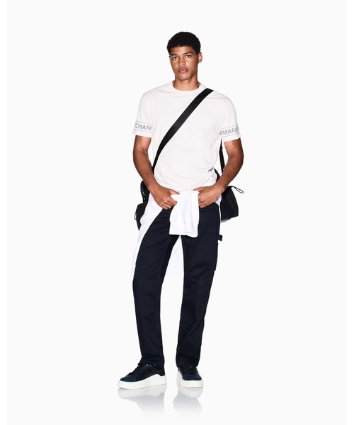 ARMANI EXCHANGE（アルマーニエクスチェンジ）の「【A|X アルマーニ エクスチェンジ】AXロゴ 半袖クルーネックTシャツ/REGULAR（Tシャツ/カットソー・メンズ・ストーン/レッド・X-LARGE/LARGE/MEDIUM/SMALL/X-SMALL/XX-LARGE）」の5枚目の写真
