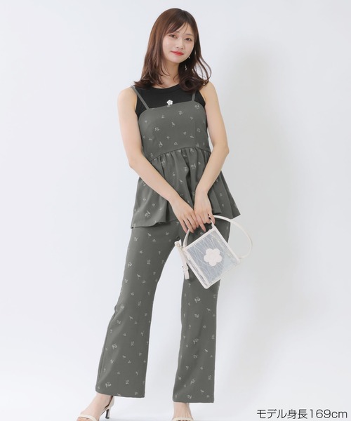 tシャツ マリークワント mary quant 総柄リアルデイジー刺繍 ビスチェ レディース 総柄リアルデイジー刺繍 ビスチェ（Tシャツ/カットソー）｜MARY