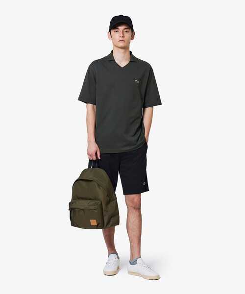 LACOSTE（ラコステ）の「L.12.12アレンジ 鹿の子地ショーツ（その他パンツ・メンズ・レッド系その他/オフホワイト/チャコールグレー/ブラック・5/3/4）」の8枚目の写真